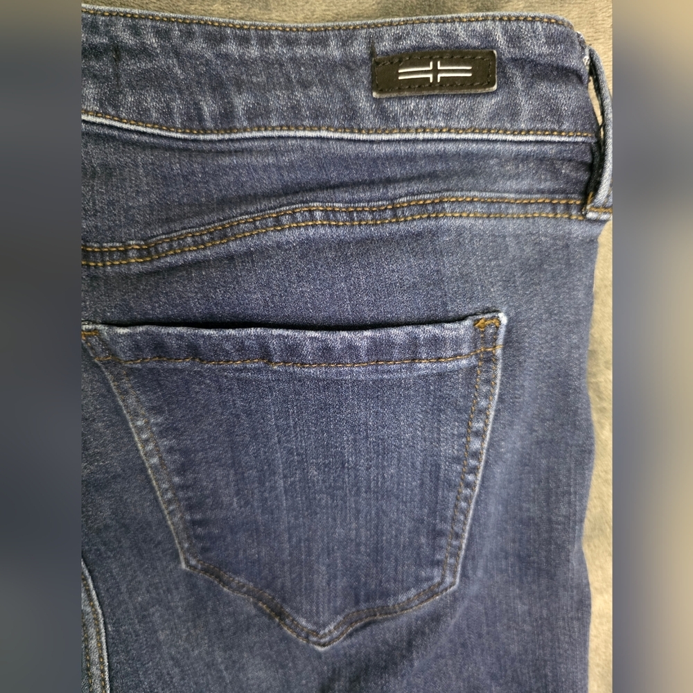 Liverpool dohney dark wash cropped jeans rolledhem size 10 style XM2150A4 - Picture 7 of 9